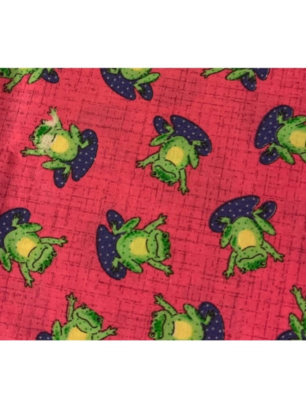 Novelty Frog Print Cotton Fabric 1/2 yard x 44" Dakhurst Textiles Signature Clas